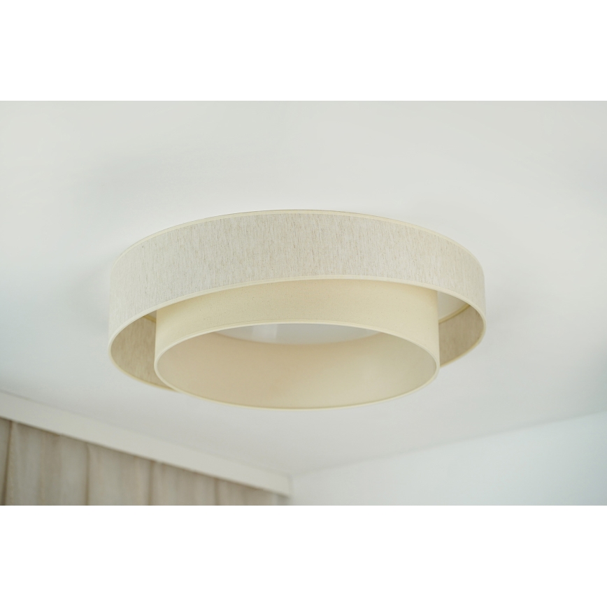 Brilagi - LED Zatemnitvena stropna svetilka SHINE LED/24W/230V 3000/4000/6500K krem barva + Daljinski upravljalnik