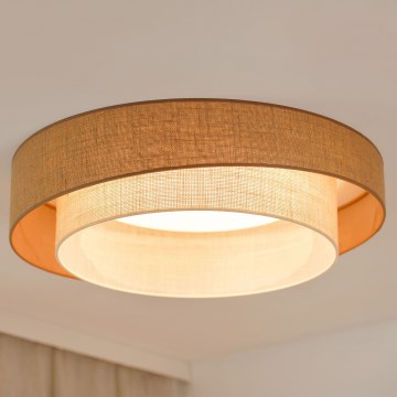 Brilagi - LED Zatemnitvena stropna svetilka SHINE LED/24W/230V pr. 60 cm 3000/4000/6500K bež/krem barva + Daljinski upravljalnik