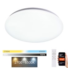 Brilagi - LED Zatemnitvena stropna svetilka SMART LED/24W/230V 2700-6500K Wi-Fi Tuya + Daljinski upravljalnik