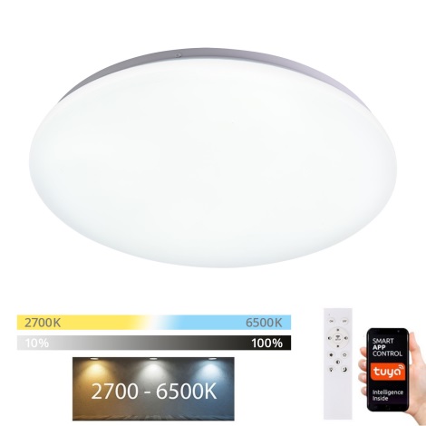 Brilagi - LED Zatemnitvena stropna svetilka SMART LED/24W/230V 2700-6500K Wi-Fi Tuya + Daljinski upravljalnik