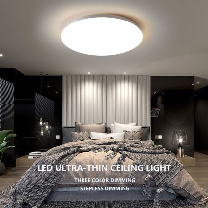 Brilagi - LED Zatemnitvena stropna svetilka SMART LED/24W/230V 2700-6500K Wi-Fi Tuya + Daljinski upravljalnik