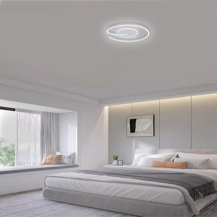 Brilagi - LED Zatemnitvena stropna svetilka SPIRAL LED/56W/230V 3000/4000/6000K + Daljinski upravljalnik