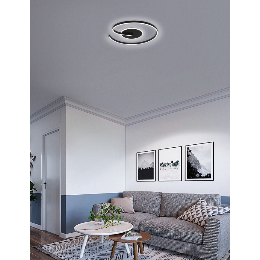 Brilagi - LED Zatemnitvena stropna svetilka SPIRAL LED/56W/230V 3000/4000/6000K + Daljinski upravljalnik