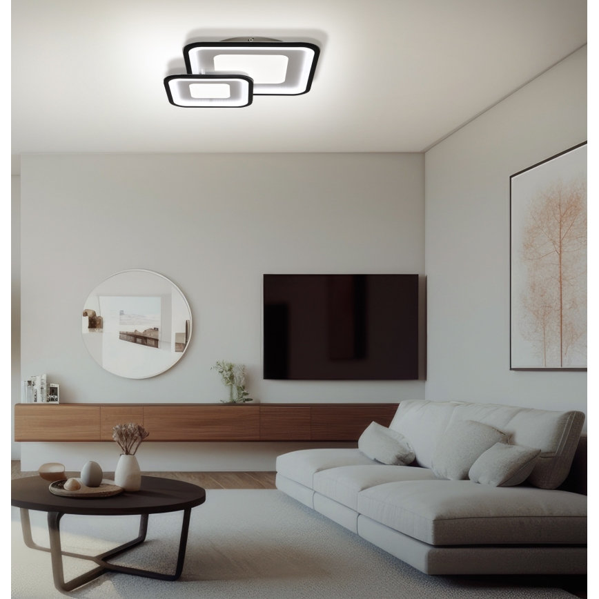 Brilagi - LED Zatemnitvena stropna svetilka TANDORA LED/49W/230V 3000/4000/6000K + Daljinski upravljalnik
