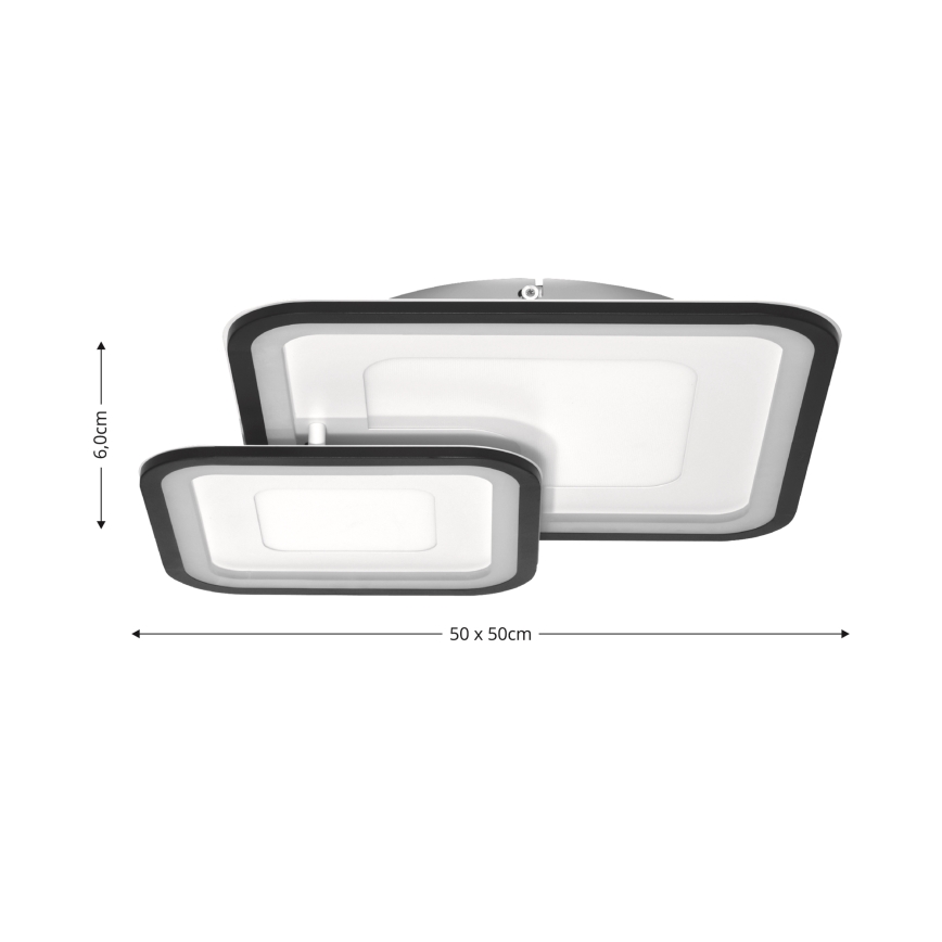 Brilagi - LED Zatemnitvena stropna svetilka TANDORA LED/49W/230V 3000/4000/6000K + Daljinski upravljalnik
