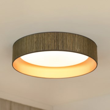 Brilagi - LED Zatemnitvena stropna svetilka VEGAS SHINE LED/24W/230V 3000/4000/6500K slama rjava/zlata + Daljinski upravljalnik