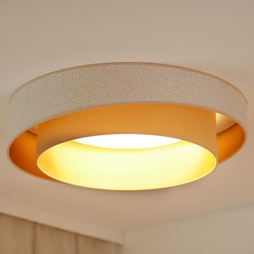 Brilagi - LED Zatemnitvena stropna svetilka VEGAS SHINE LED/24W/230V pr. 60 cm 3000/4000/6500K krem barva/bež + Daljinski upravljalnik