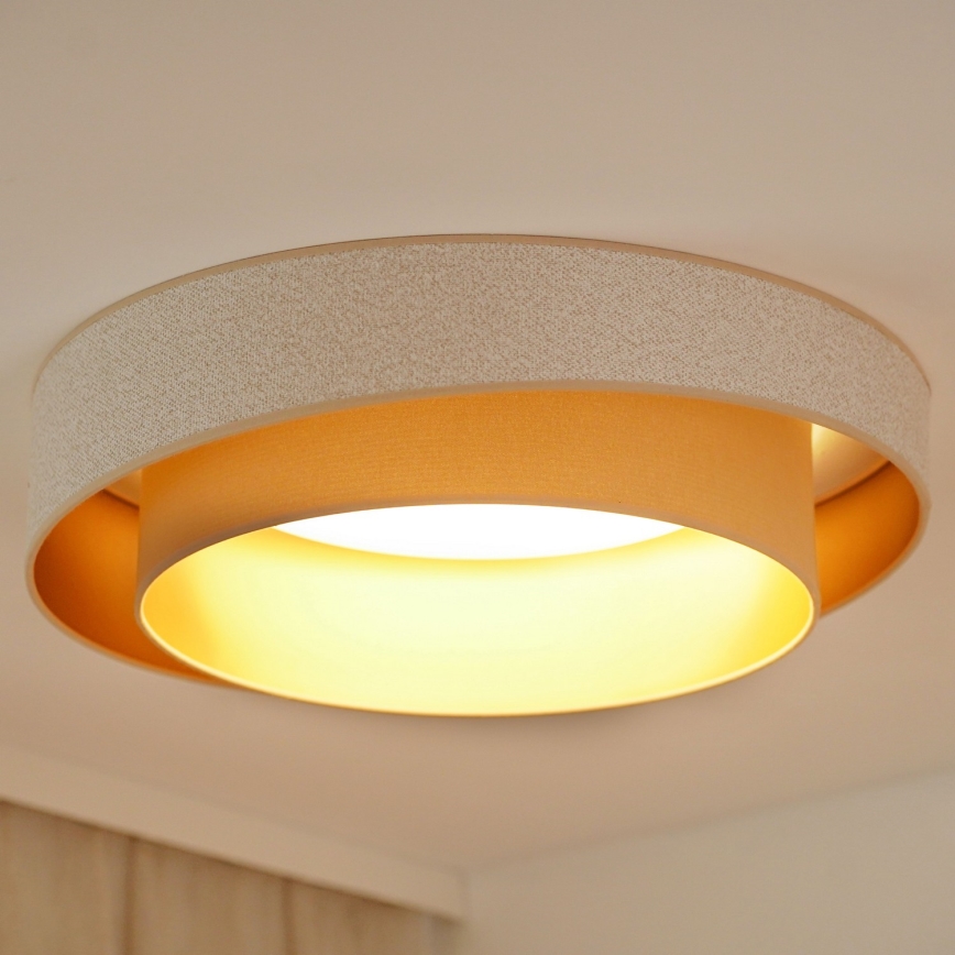 Brilagi - LED Zatemnitvena stropna svetilka VEGAS SHINE LED/24W/230V pr. 60 cm 3000/4000/6500K krem barva/bež + Daljinski upravljalnik