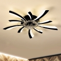Brilagi - LED Zatemnitvena stropna svetilka z ventilatorjem LED/50W/230V 3000-6500K črna + Daljinski upravljalnik