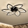 Brilagi - LED Zatemnitvena stropna svetilka z ventilatorjem LED/50W/230V 3000-6500K črna + Daljinski upravljalnik