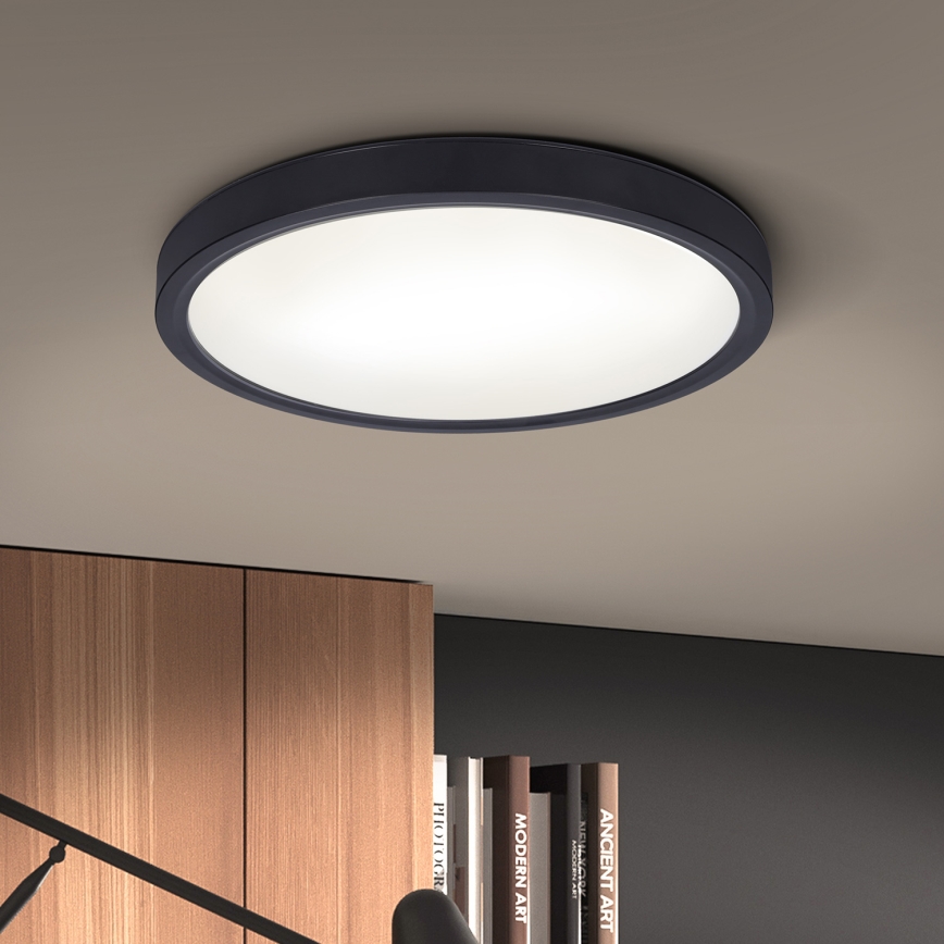 Brilagi - LED Zatemnitvena stropna svetilka ESTELA LED/36W/230V 3000-6500K ø 30 cm črna + Daljinski upravljalnik