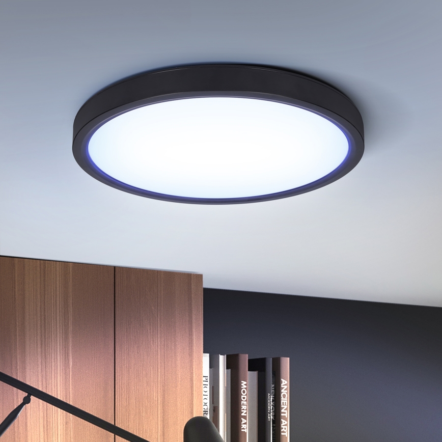 Brilagi - LED Zatemnitvena stropna svetilka ESTELA LED/36W/230V 3000-6500K ø 30 cm črna + Daljinski upravljalnik