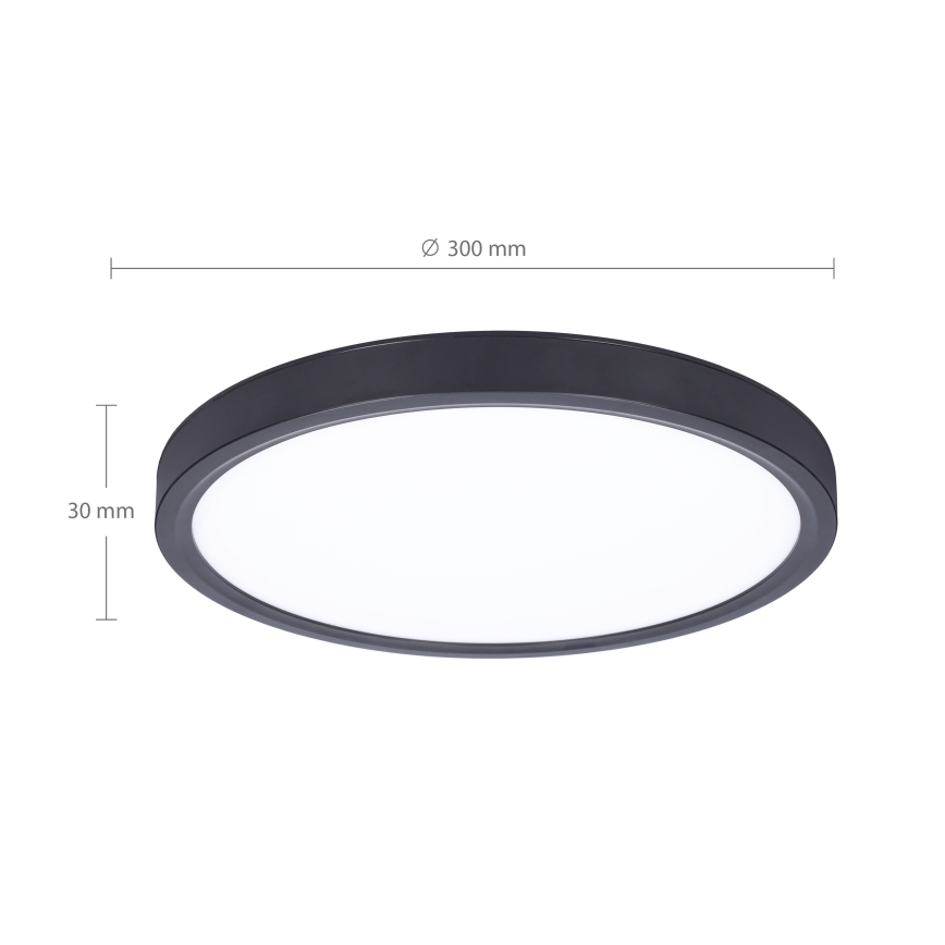 Brilagi - LED Zatemnitvena stropna svetilka ESTELA LED/36W/230V 3000-6500K ø 30 cm črna + Daljinski upravljalnik