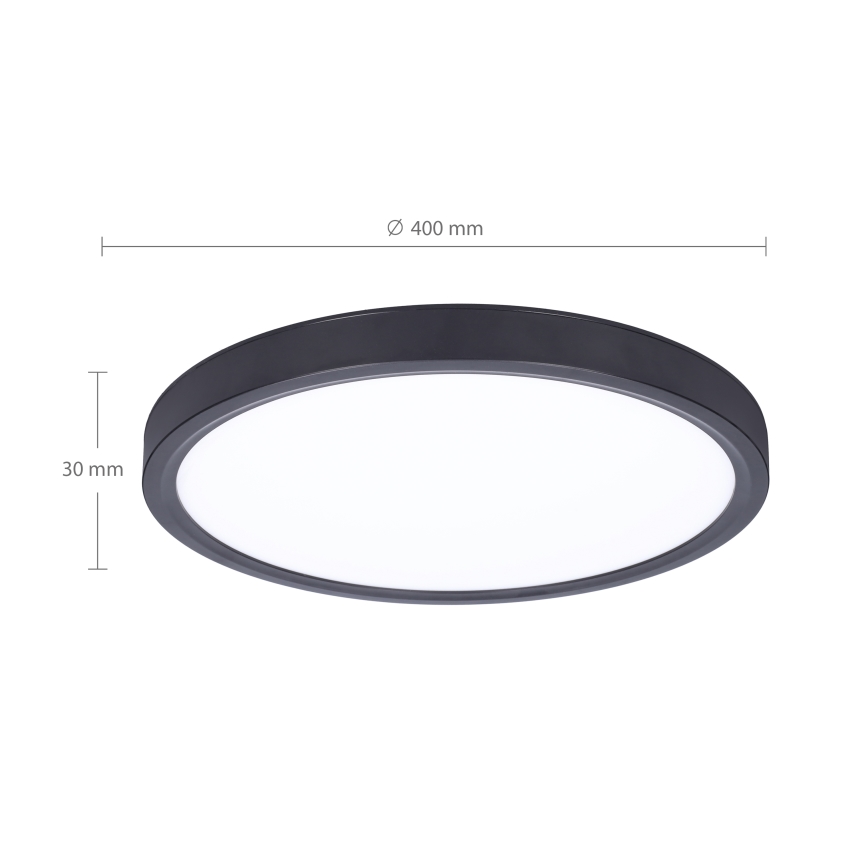 Brilagi - LED Zatemnitvena stropna svetilka ESTELA LED/48W/230V 3000-6500K ø 40 cm črna + Daljinski upravljalnik