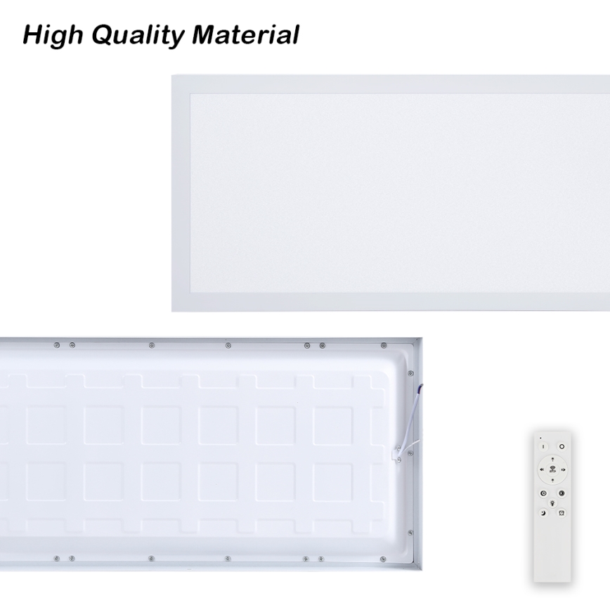 Brilagi - LED Kopalniška zatemnitvena stropna svetilka FRAME SMART LED/30W/230V 30x60 cm 3000-6000K IP44 bela + Daljinski upravljalnik