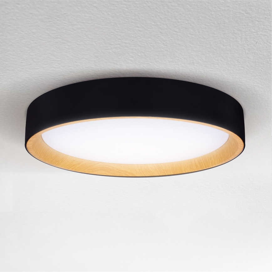 Brilagi - LED Zatemnitvena stropna svetilka LARIOS LED/60W/230V 3000-6500K ø 49 cm črna + Daljinski upravljalnik