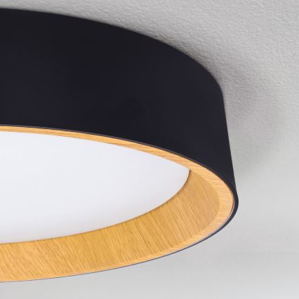 Brilagi - LED Zatemnitvena stropna svetilka LARIOS LED/60W/230V 3000-6500K ø 49 cm črna + Daljinski upravljalnik