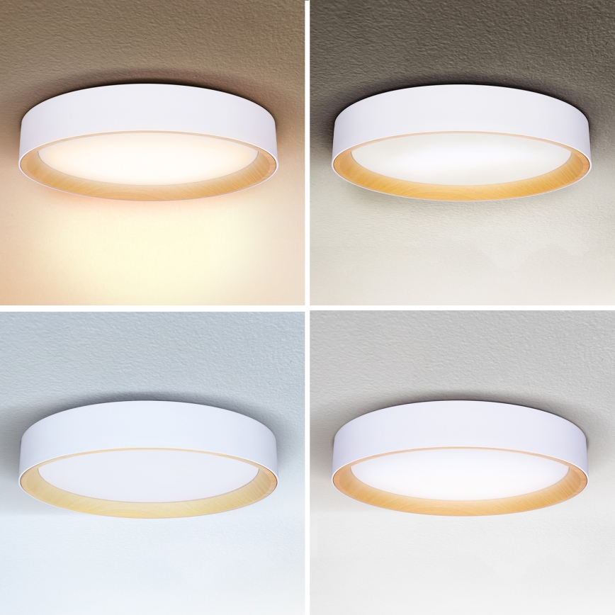 Brilagi - LED Zatemnitvena stropna svetilka LARIOS LED/60W/230V 3000-6500K ø 49 cm bela + Daljinski upravljalnik