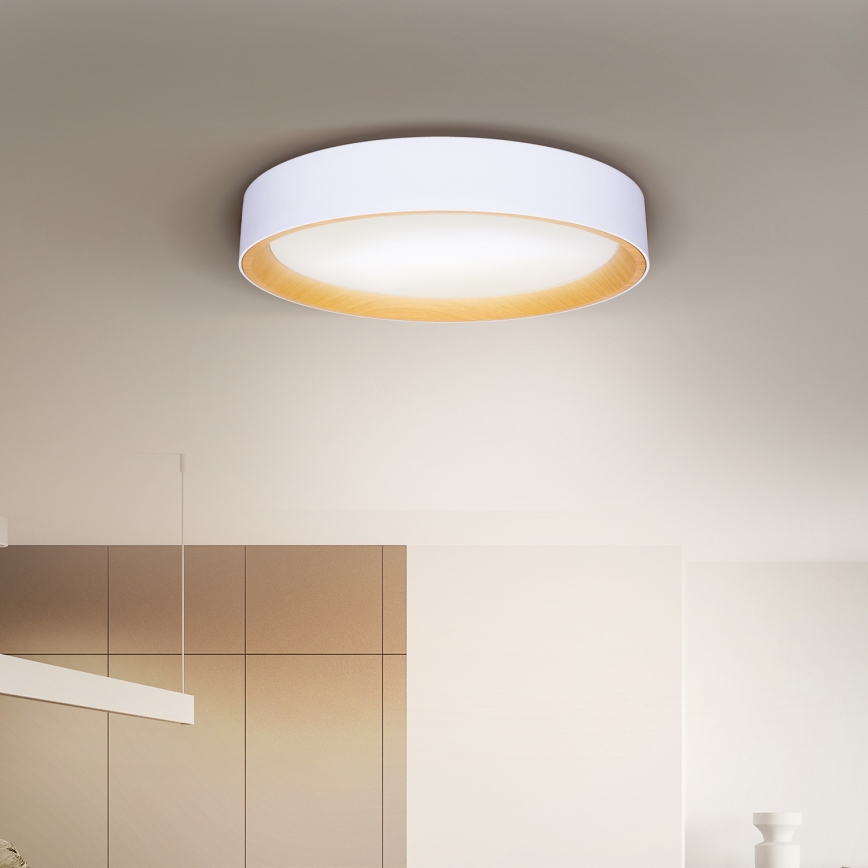 Brilagi - LED Zatemnitvena stropna svetilka LARIOS LED/60W/230V 3000-6500K ø 49 cm bela + Daljinski upravljalnik