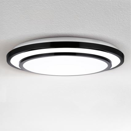 Brilagi - LED Zatemnitvena stropna svetilka LUCIANO LED/48W/230V 3000-6500K ø 39 cm črna + Daljinski upravljalnik