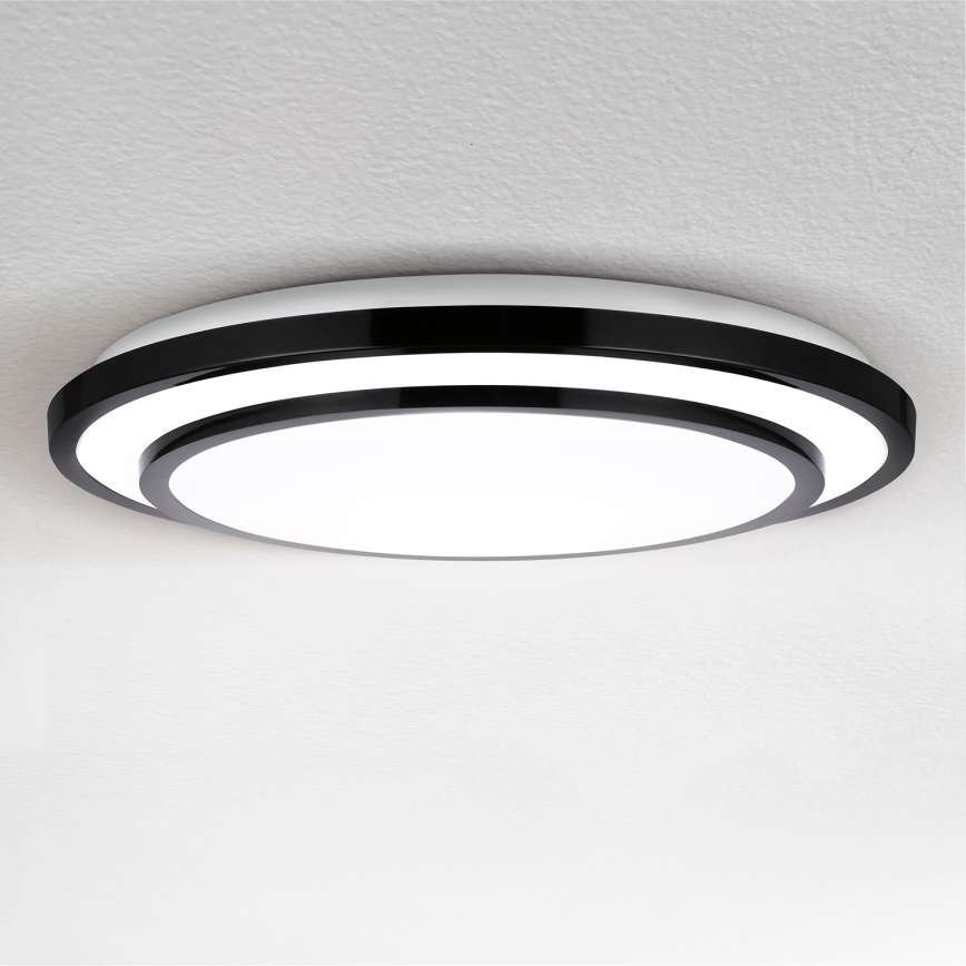 Brilagi - LED Zatemnitvena stropna svetilka LUCIANO LED/48W/230V 3000-6500K ø 39 cm črna + Daljinski upravljalnik