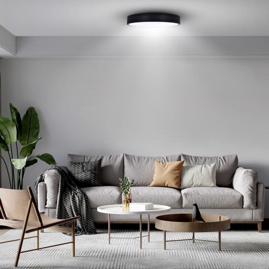 Brilagi - LED Zatemnitvena stropna svetilka POOL SMART LED/48W/230V 40 cm 3000-6000K Wi-Fi Tuya + Daljinski upravljalnik črna
