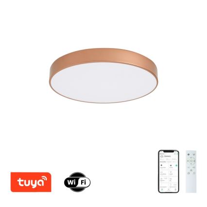 Brilagi - Zatemnjiva LED stropna svetilka POOL SMART LED/60W/230V 3000-6000K, premer 50 cm, Wi-Fi Tuya, bronzna + daljinski upravljalnik