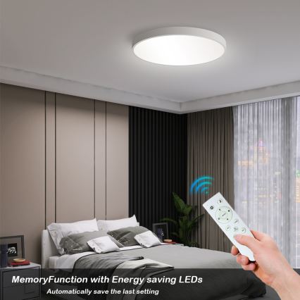 Brilagi - LED Zatemnitvena stropna svetilka POOL SMART LED/60W/230V 50 cm 3000-6000K Wi-Fi Tuya + Daljinski upravljalnik bela