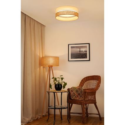 Brilagi - LED Zatemnitvena stropna svetilka ROYAL YUTE LED/24W/230V pr. 45 cm 3000/4000/6500K bež/krem barva  + Daljinski upravljalnik