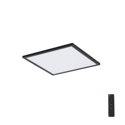 Brilagi - LED Zatemnitvena stropna svetilka SLIMFRAME LED/25W/230V 30x30 cm 3000-6000K črna + Daljinski upravljalnik