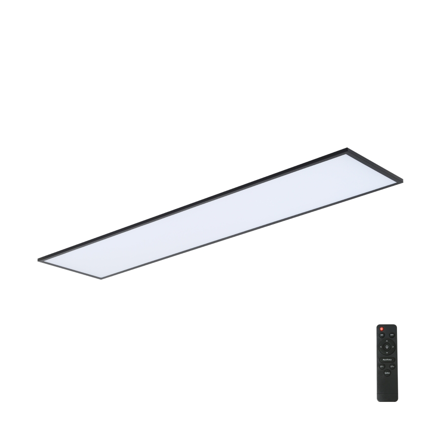 Brilagi - LED Zatemnitvena stropna svetilka SLIMFRAME LED/58W/230V 120x30 cm 3000-6000K črna + Daljinski upravljalnik