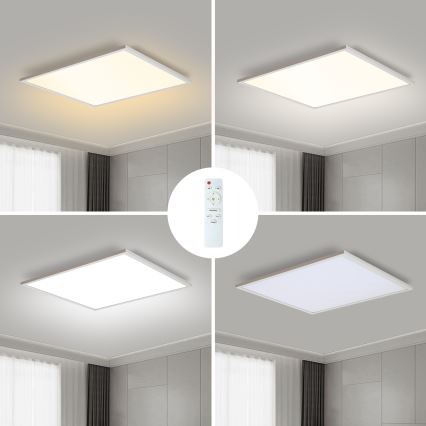Brilagi - LED Zatemnitvena stropna svetilka SLIMFRAME LED/58W/230V 60x60 cm 3000-6000K bela + Daljinski upravljalnik