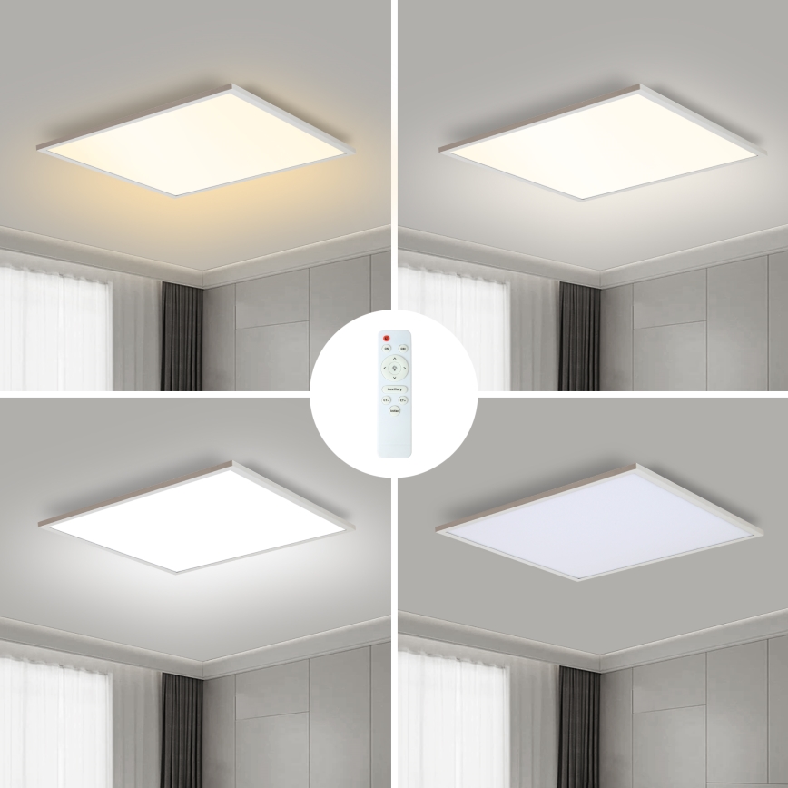 Brilagi - LED Zatemnitvena stropna svetilka SLIMFRAME LED/58W/230V 60x60 cm 3000-6000K bela + Daljinski upravljalnik