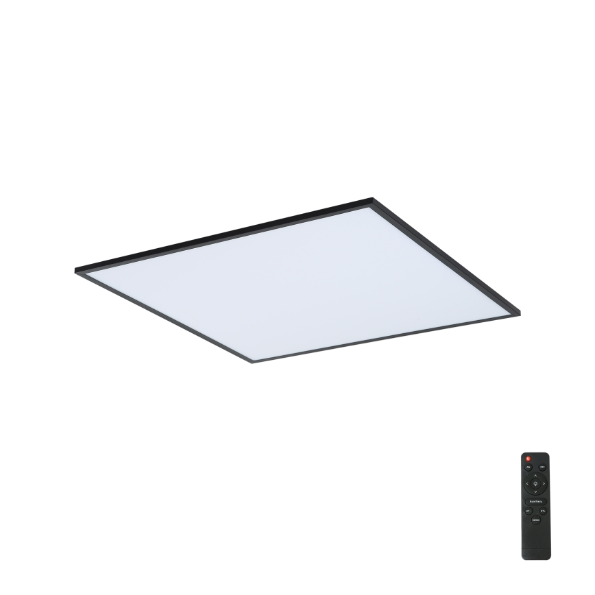 Brilagi - LED Zatemnitvena stropna svetilka SLIMFRAME LED/58W/230V 60x60 cm 3000-6000K črna + Daljinski upravljalnik