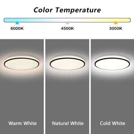 Brilagi - LED Zatemnitvena stropna svetilka SMART LED/36W/230V 3000-6000K pr. 45 cm Wi-Fi Tuya + Daljinski upravljalnik