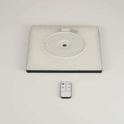 Brilagi - LED Zatemnitvena stropna svetilka ULTRA SLIM LED/18W/230V 2700-6500K 30x30 cm črna + Daljinski upravljalnik