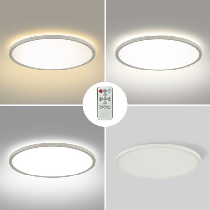 Brilagi - LED Zatemnitvena stropna svetilka ULTRA SLIM LED/18W/230V 2700-6500K pr. 30 cm bela + Daljinski upravljalnik