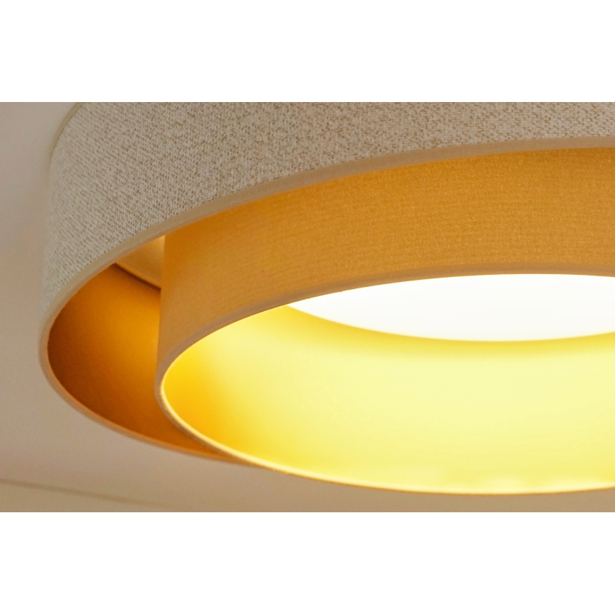 Brilagi - LED Zatemnitvena stropna svetilka VEGAS SHINE LED/24W/230V pr. 60 cm 3000/4000/6500K krem barva/bež + Daljinski upravljalnik