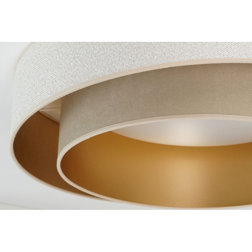 Brilagi - LED Zatemnitvena stropna svetilka VEGAS SHINE LED/24W/230V pr. 60 cm 3000/4000/6500K krem barva/bež + Daljinski upravljalnik