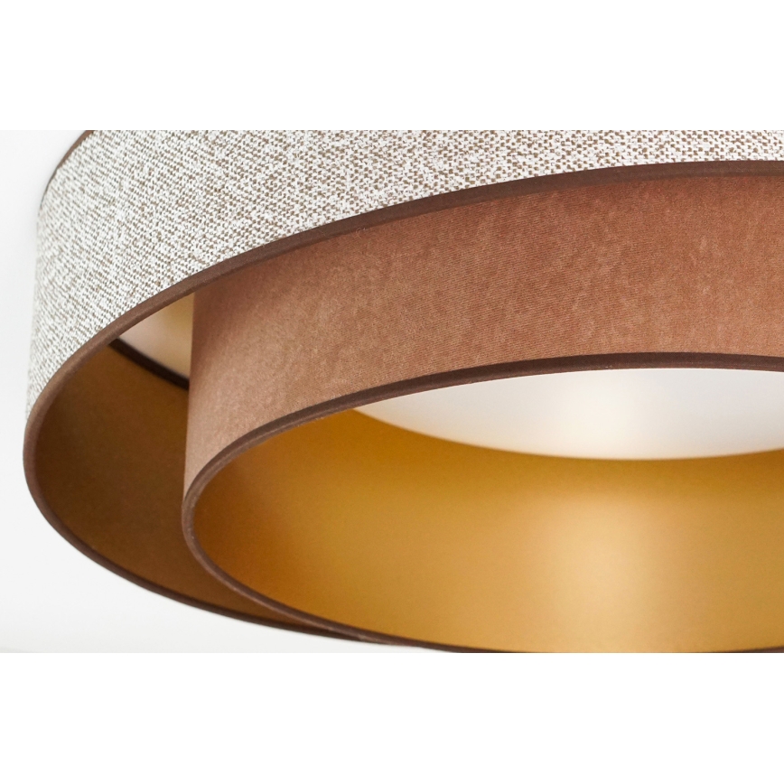Brilagi - LED Zatemnitvena stropna svetilka VEGAS SHINE LED/24W/230V pr. 60 cm 3000/4000/6500K rjava + Daljinski upravljalnik