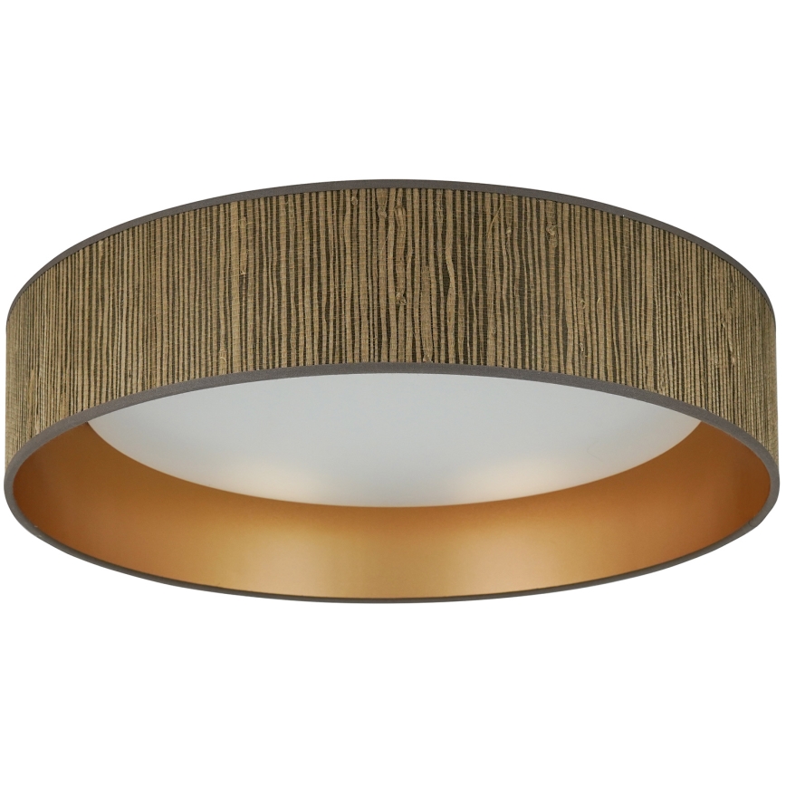 Brilagi - LED Zatemnitvena stropna svetilka VEGAS SHINE LED/24W/230V 3000/4000/6500K slama rjava/zlata + Daljinski upravljalnik