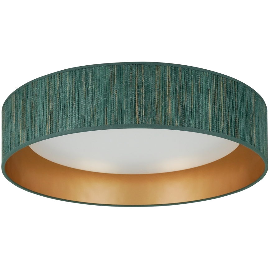 Brilagi - LED Zatemnitvena stropna svetilka VEGAS SHINE LED/24W/230V 3000/4000/6500K slama zelena/zlata + Daljinski upravljalnik