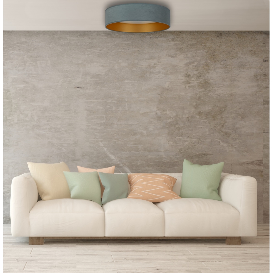 Brilagi - LED Zatemnitvena stropna svetilka VELVET SMART LED/36W/230V pr. 55 cm 2700-6500K Wi-Fi Tuya mint/zlata + Daljinski upravljalnik
