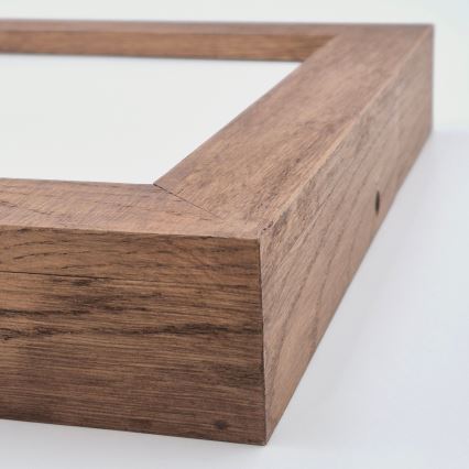 Brilagi - LED Kopalniška zatemnitvena stropna svetilka WOODY FRAME LED/24W/230V hrast češnja 30x30 cm 3000-6000K IP44 + Daljinski upravljalnik
