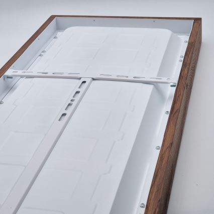 Brilagi - LED Kopalniška zatemnitvena stropna svetilka WOODY FRAME LED/50W/230V hrast češnja 120x30 cm 3000-6000K IP44 + Daljinski upravljalnik