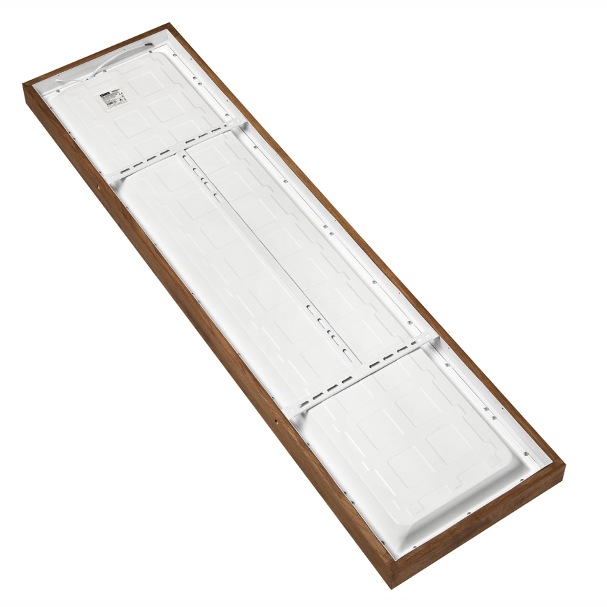 Brilagi - LED Kopalniška zatemnitvena stropna svetilka WOODY FRAME LED/50W/230V hrast češnja 120x30 cm 3000-6000K IP44 + Daljinski upravljalnik