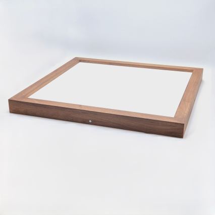Brilagi - LED Kopalniška zatemnitvena stropna svetilka WOODY FRAME LED/50W/230V hrast češnja 60x60 cm 3000-6000K IP44 + Daljinski upravljalnik