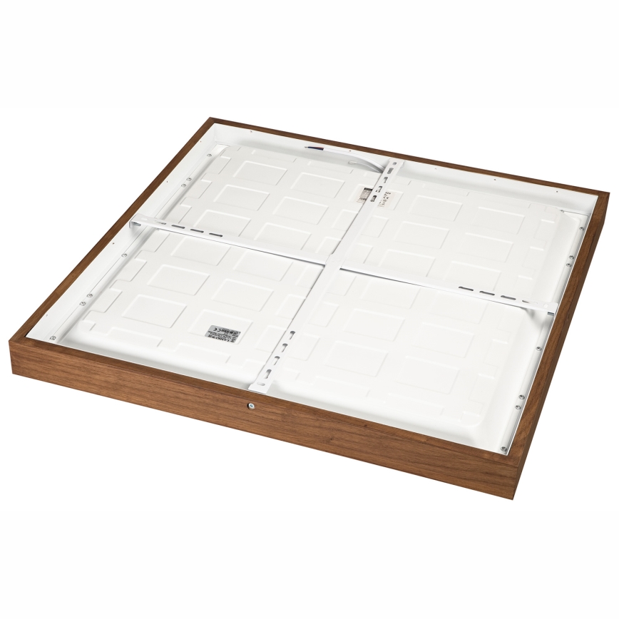 Brilagi - LED Kopalniška zatemnitvena stropna svetilka WOODY FRAME LED/50W/230V hrast češnja 60x60 cm 3000-6000K IP44 + Daljinski upravljalnik