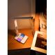 Brilagi - LED Zatemnitvena namizna svetilka z brezžičnim polnjenjem QI in USB REGINA LED/8,5W/230V bela