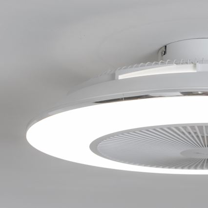 Brilagi - LED Zatemnitvena svetilka z ventilatorjem AURA LED/38W/230V 3000-6000K bela + Daljinski upravljalnik